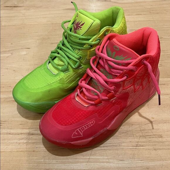 Other - Vibrant Kids Sneakers - Green and Red